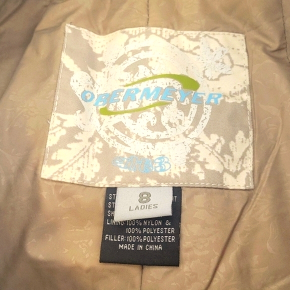 OberMeyer Ming ski and snowboarding jacket size 12 with pants size 8 - Picture 5 of 8